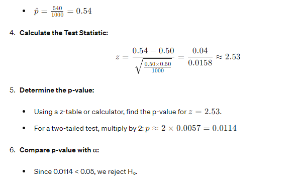 Learn Statistics Hypothesis Testing a Proportion